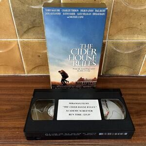 The Cider House Rules VHS 1999 Academy Screener FYC Tobey Maguire Michael Caine